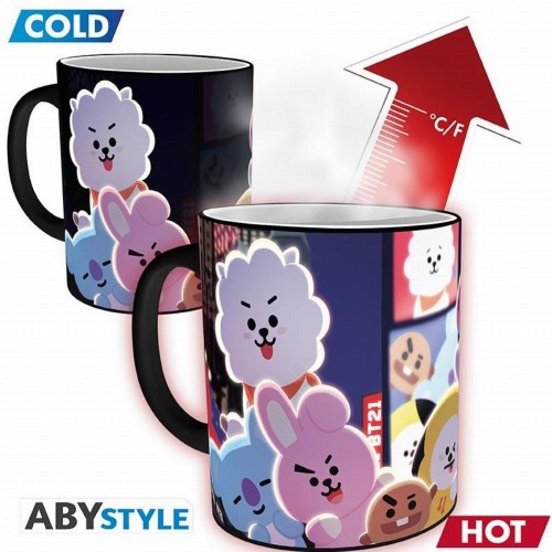 BT21 - Times Square Heat Change Κεραμική Κούπα (320ml)