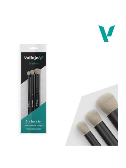 Vallejo - Narutal Hair Dry Brush Set