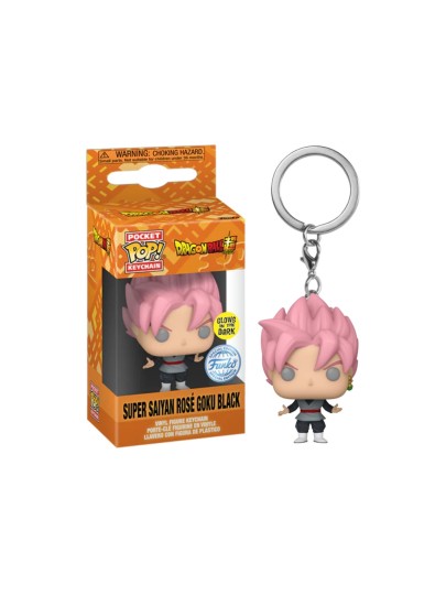 Funko Pocket POP! Μπρελόκ Dragon Ball Super - Super Saiyan Rose Goku Black Φιγούρα (Exclusive)