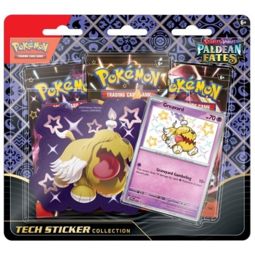 Pokemon TCG Scarlet & Violet Paldean Fates - Tech Sticker Collection Blister (Greavard)