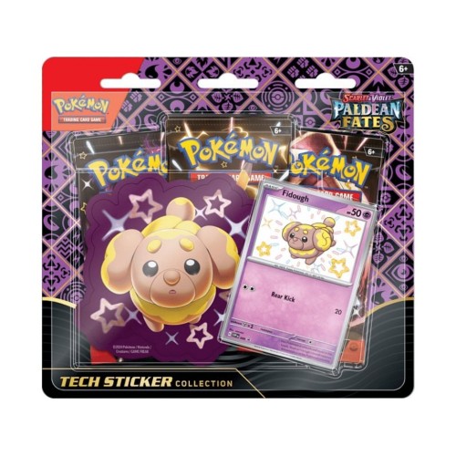 Pokemon TCG Scarlet & Violet Paldean Fates - Tech Sticker Collection Blister (Fidough)