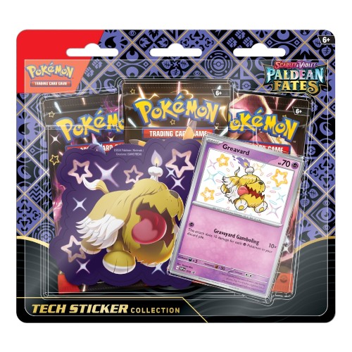 Pokemon TCG Scarlet & Violet Paldean Fates - Tech Sticker Collection Blister (Maschiff)