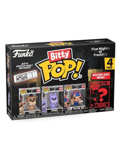 Funko Bitty POP! Five Nights at Freddy's - Freddy, Bonnie, Balloon Boy & Chase Mystery 4-Pack Φιγούρες