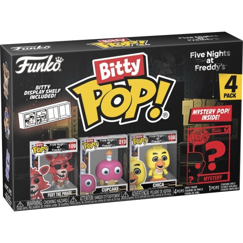 Funko Bitty POP! Five Nights at Freddy's - Foxy the Pirate, Cupcake, Chica & Chase Mystery 4-Pack Φιγούρες