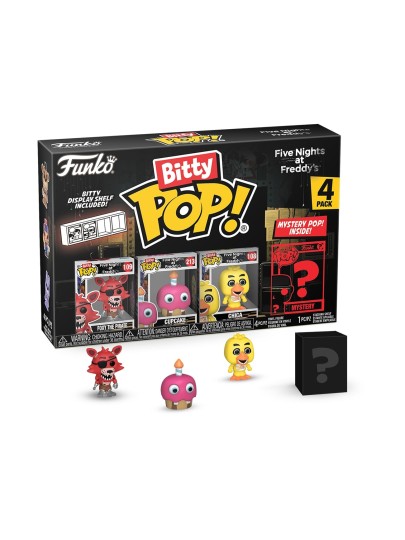 Funko Bitty POP! Five Nights at Freddy's - Foxy the Pirate, Cupcake, Chica & Chase Mystery 4-Pack Φιγούρες