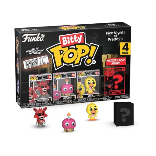 Funko Bitty POP! Five Nights at Freddy's - Foxy the Pirate, Cupcake, Chica & Chase Mystery 4-Pack Φιγούρες