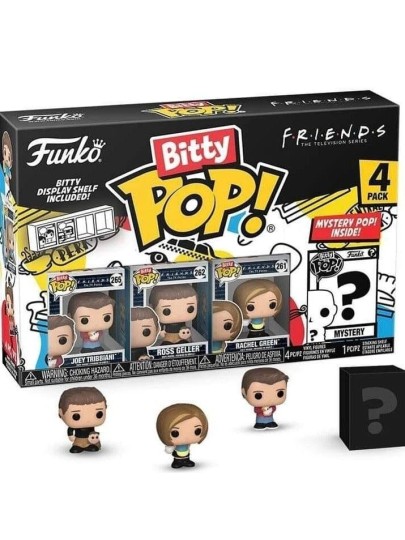 Funko Bitty POP! Τα Φιλαράκια - Joey Tribbiani, Ross Geller, Rachel Green & Chase Mystery 4-Pack Φιγούρες