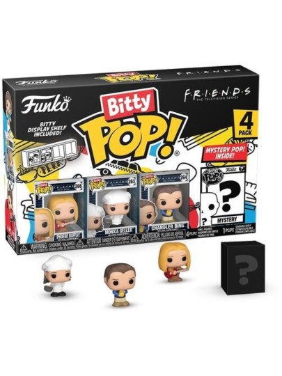 Funko Bitty POP! Τα Φιλαράκια - Phoebe Buffay, Monica Geller, Chandler Bing & Chase Mystery 4-Pack Φιγούρες