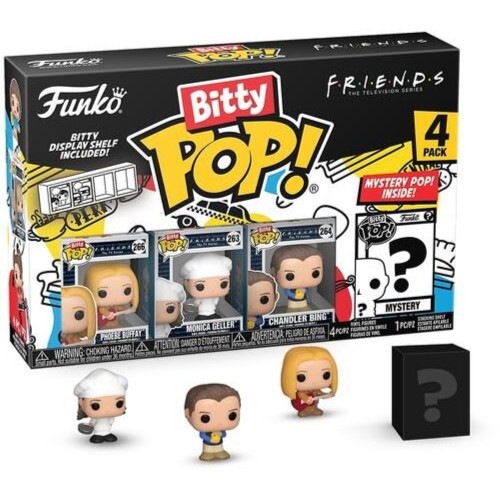 Funko Bitty POP! Τα Φιλαράκια - Phoebe Buffay, Monica Geller, Chandler Bing & Chase Mystery 4-Pack Φιγούρες