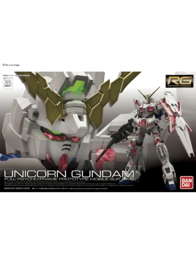 Mobile Suit Gundam - Real Grade Gunpla: Unicorn Gundam (Full Psycho-Frame Prototype) 1/144 Σετ Μοντελισμού