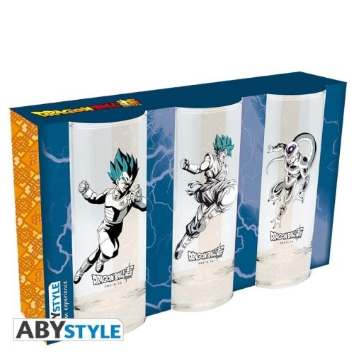 Dragon Ball Super - Vegeta, Son Goku, Frieza Σετ Ποτήρια (290ml)