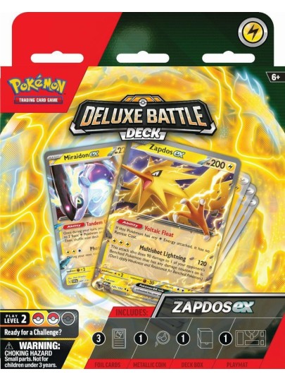 Pokemon TCG - Miraidon & Zapdos Ex Deluxe Battle Deck