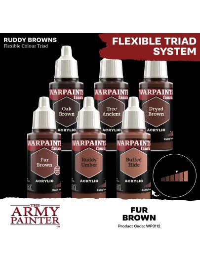 The Army Painter - Warpaints Fanatic: Fur Brown Χρώμα Μοντελισμού (18ml)