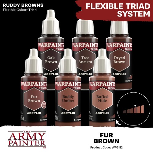 The Army Painter - Warpaints Fanatic: Fur Brown Χρώμα Μοντελισμού (18ml)