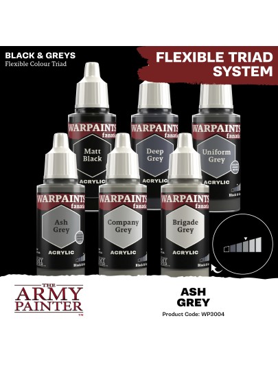 The Army Painter - Warpaints Fanatic: Ash Grey Χρώμα Μοντελισμού (18ml)