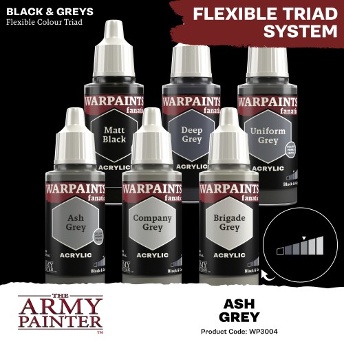 The Army Painter - Warpaints Fanatic: Ash Grey Χρώμα Μοντελισμού (18ml)