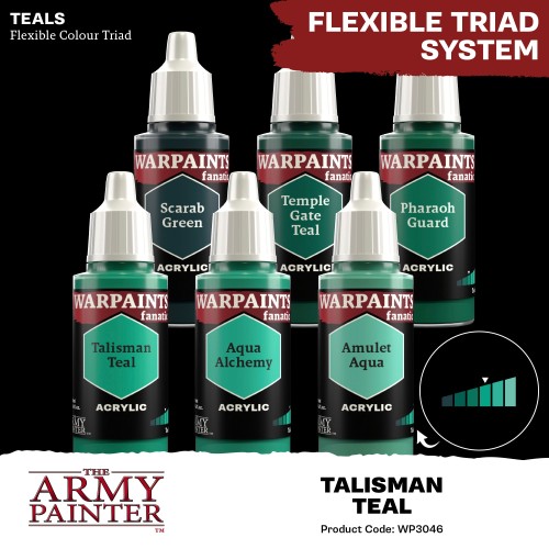 The Army Painter - Warpaints Fanatic: Talisman Teal Χρώμα Μοντελισμού (18ml)