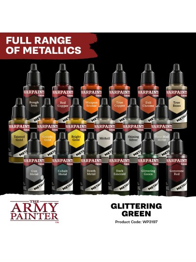 The Army Painter - Warpaints Fanatic Metallic: Glittering Green Χρώμα Μοντελισμού (18ml)