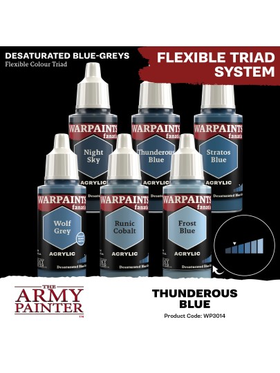 The Army Painter - Warpaints Fanatic: Thunderous Blue Χρώμα Μοντελισμού (18ml)