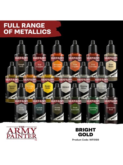 The Army Painter - Warpaints Fanatic Metallic: Bright Gold Χρώμα Μοντελισμού (18ml)