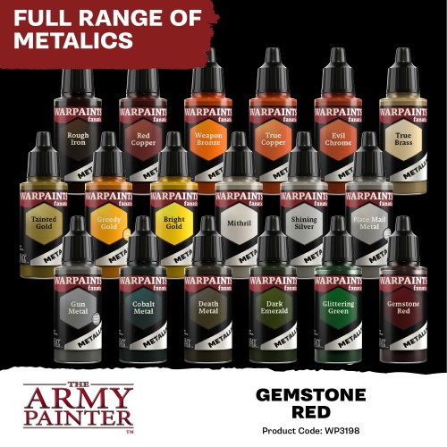 The Army Painter - Warpaints Fanatic Metallic: Gemstone Red Χρώμα Μοντελισμού (18ml)