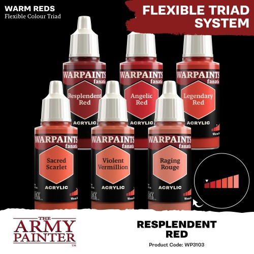 The Army Painter - Warpaints Fanatic: Resplendent Red Χρώμα Μοντελισμού (18ml)