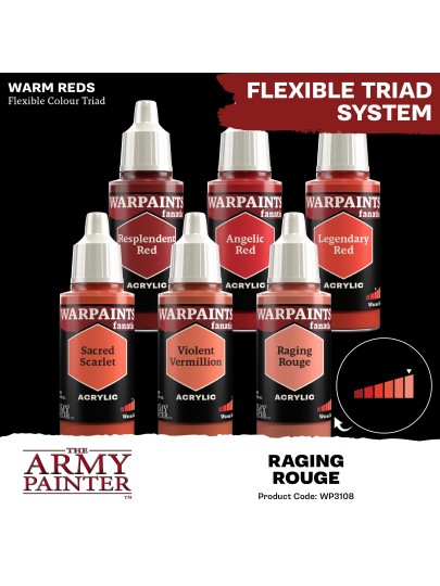 The Army Painter - Warpaints Fanatic: Raging Rouge Χρώμα Μοντελισμού (18ml)