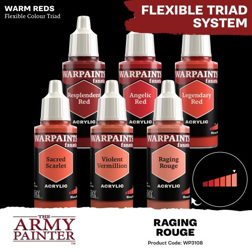 The Army Painter - Warpaints Fanatic: Raging Rouge Χρώμα Μοντελισμού (18ml)