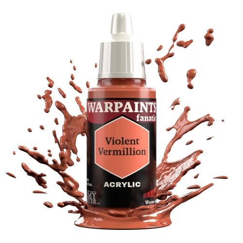 The Army Painter - Warpaints Fanatic: Violent Vermilion Χρώμα Μοντελισμού (18ml)