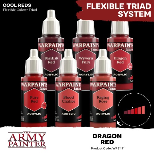 The Army Painter - Warpaints Fanatic: Dragon Red Χρώμα Μοντελισμού (18ml)