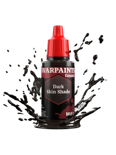 The Army Painter - Warpaints Fanatic Wash: Dark Skin Shade Χρώμα Μοντελισμού (18ml)