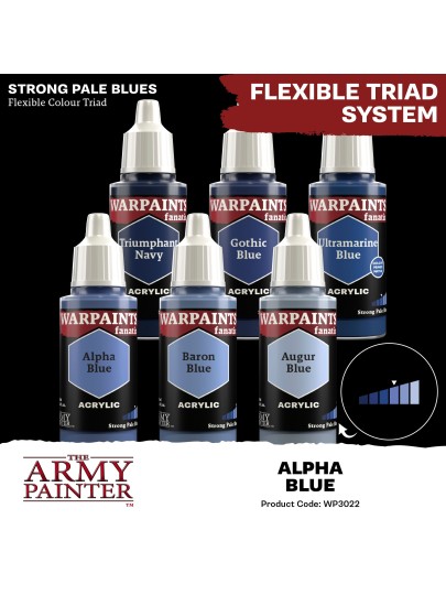 The Army Painter - Warpaints Fanatic: Alpha Blue Χρώμα Μοντελισμού (18ml)