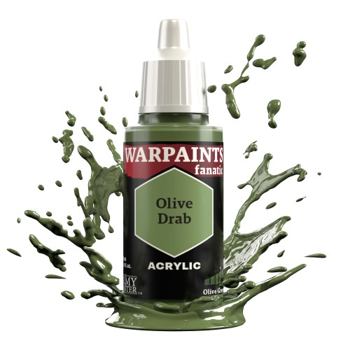 The Army Painter - Warpaints Fanatic: Olive Drab Χρώμα Μοντελισμού (18ml)