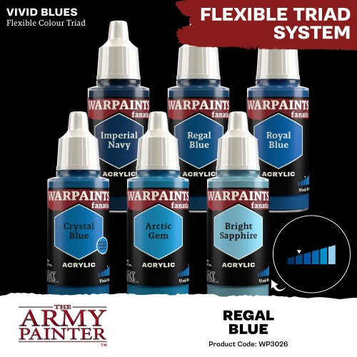 The Army Painter - Warpaints Fanatic: Regal Blue Χρώμα Μοντελισμού (18ml)