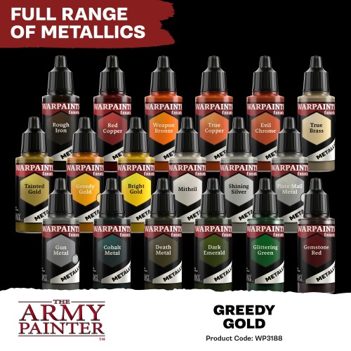 The Army Painter - Warpaints Fanatic Metallic: Greedy Gold Χρώμα Μοντελισμού (18ml)