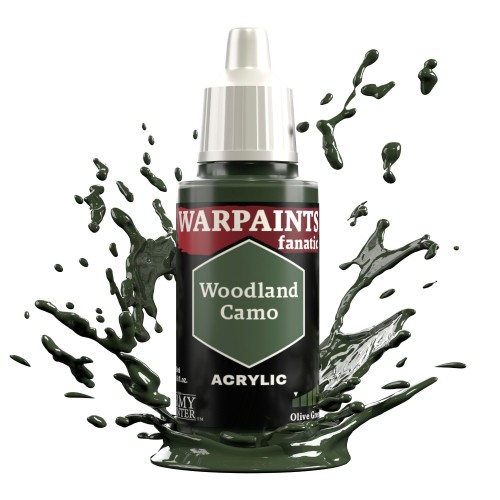 The Army Painter - Warpaints Fanatic: Woodland Camo Χρώμα Μοντελισμού (18ml)