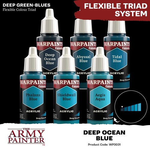 The Army Painter - Warpaints Fanatic: Deep Ocean Blue Χρώμα Μοντελισμού (18ml)