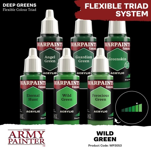 The Army Painter - Warpaints Fanatic: Wild Green Χρώμα Μοντελισμού (18ml)