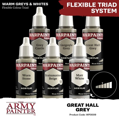 The Army Painter - Warpaints Fanatic: Great Hall Grey Χρώμα Μοντελισμού (18ml)