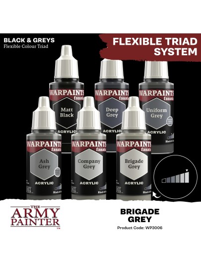 The Army Painter - Warpaints Fanatic: Brigade Grey Χρώμα Μοντελισμού (18ml)