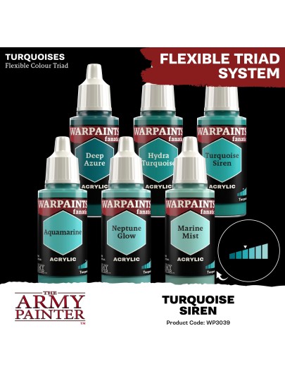 The Army Painter - Warpaints Fanatic: Turquoise Siren Χρώμα Μοντελισμού (18ml)