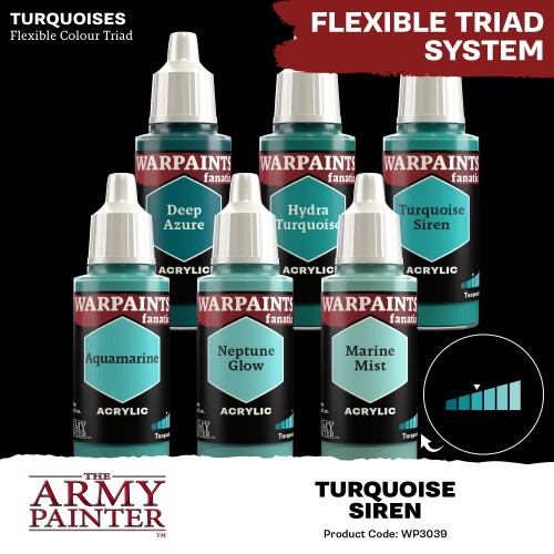 The Army Painter - Warpaints Fanatic: Turquoise Siren Χρώμα Μοντελισμού (18ml)