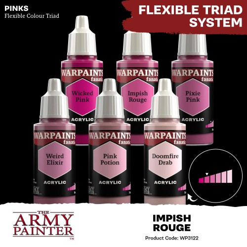 The Army Painter - Warpaints Fanatic: Impish Rouge Χρώμα Μοντελισμού (18ml)