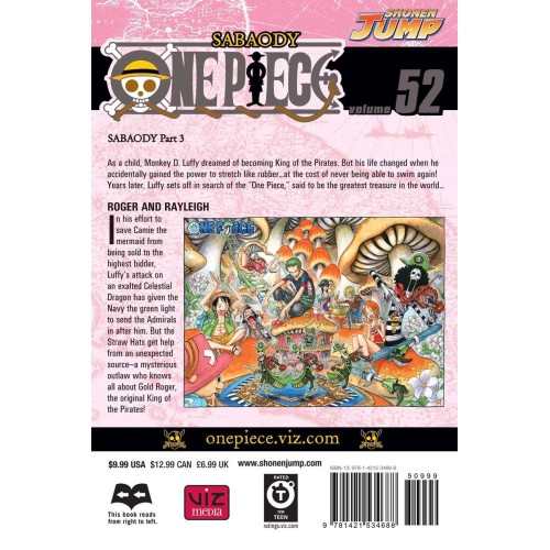 Τόμος Manga One Piece Vol. 52 (New Printing)