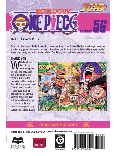 Τόμος Manga One Piece Vol. 56 (New Printing)