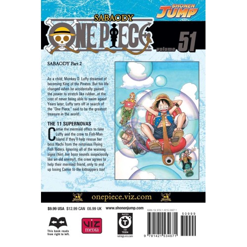 Τόμος Manga One Piece Vol. 51 (New Printing)