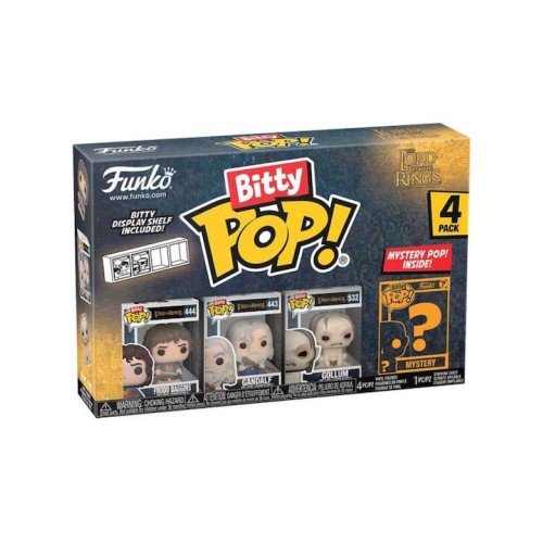 Funko Bitty POP! The Lord of the Rings - Frodo Baggins, Gandalf, Gollum & Chase Mystery 4-Pack Φιγούρες