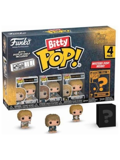 Funko Bitty POP! The Lord of the Rings - Samwise Gamgee, Pippin Took, Merry Brandybuck & Chase Mystery 4-Pack Φιγούρες