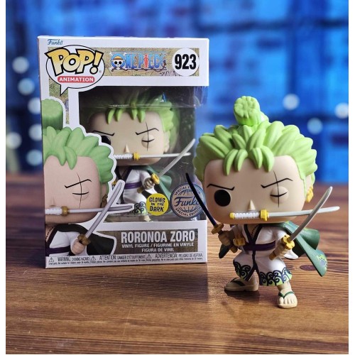 Φιγούρα Funko POP! One Piece - Roronoa Zoro (Wano Outfit) GITD #923 (Exclusive)