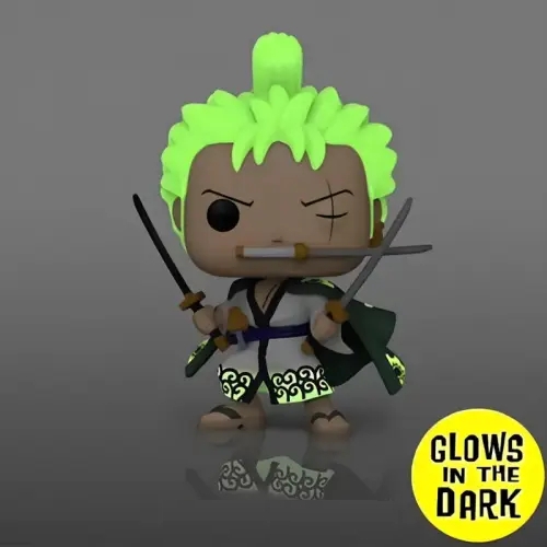 Φιγούρα Funko POP! One Piece - Roronoa Zoro (Wano Outfit) GITD #923 (Exclusive)